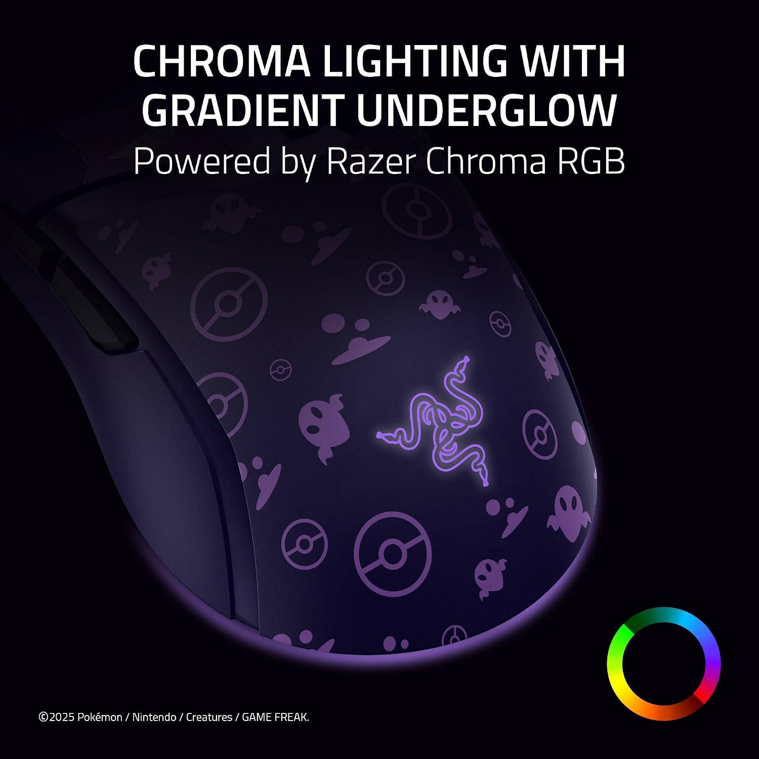 Razer Cobra Wired Gaming Mouse, 58g Lightweight, Pokemon Gengar Edition thumbnail