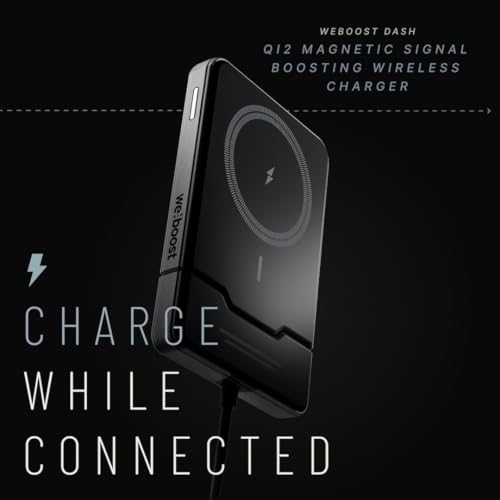 weBoost Dash Cell Phone Signal Booster with Wireless Charger | Boosts 5G/4G LTE for All US Carriers | Truck, Car, SUV | Magnetic Mount | FCC Approved thumbnail