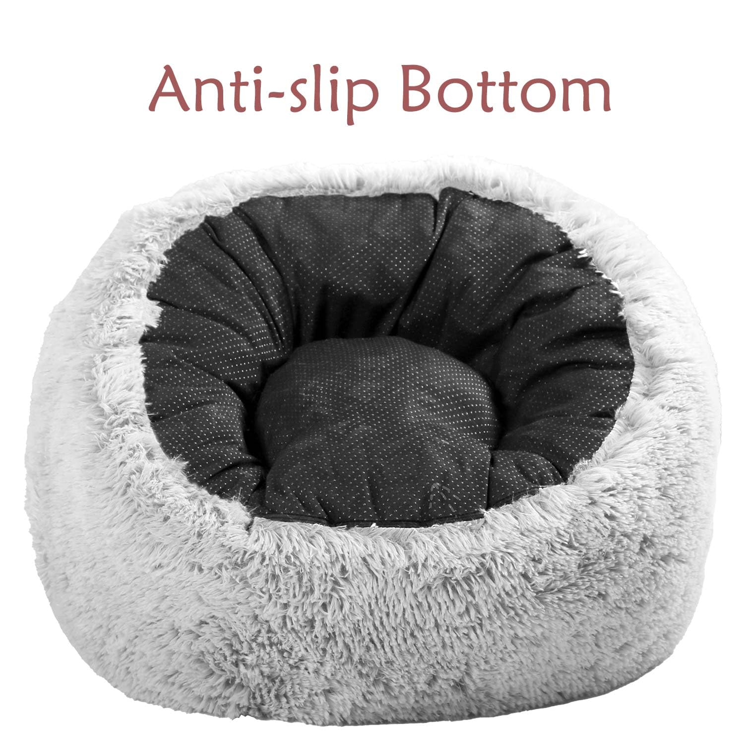 Plush Faux Fur Bean Bag Chairs, Memory Foam Filled Sofa Chair Shape Bean Bag for Adults/Teens/Kids, Ultra-Soft Lazy Sofa for Living Room Bedroom College Dorm, Grey thumbnail