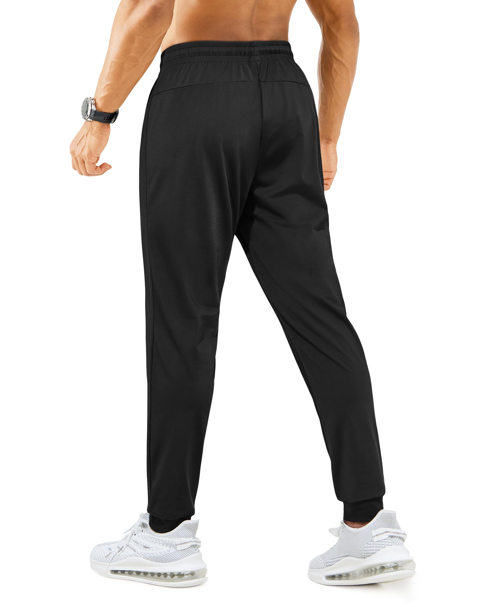 Mens Sweatpants with Zipper Pockets Lightweight Athletic Joggers for Workout Running Gym Track Casual Wear thumbnail