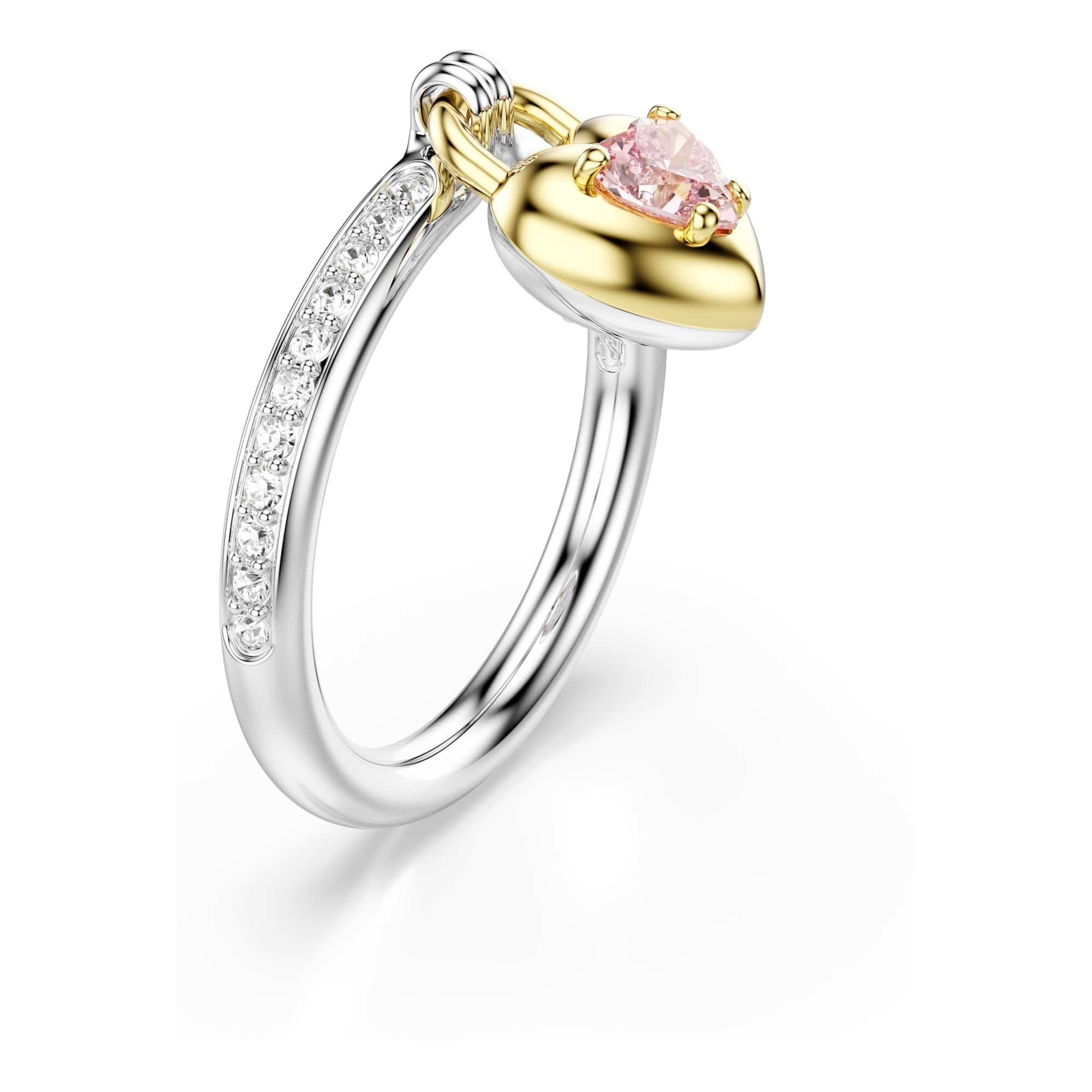 Swarovski Idyllia motif ring, Mixed cuts, Heart, Multicolored, Mixed metal finish thumbnail