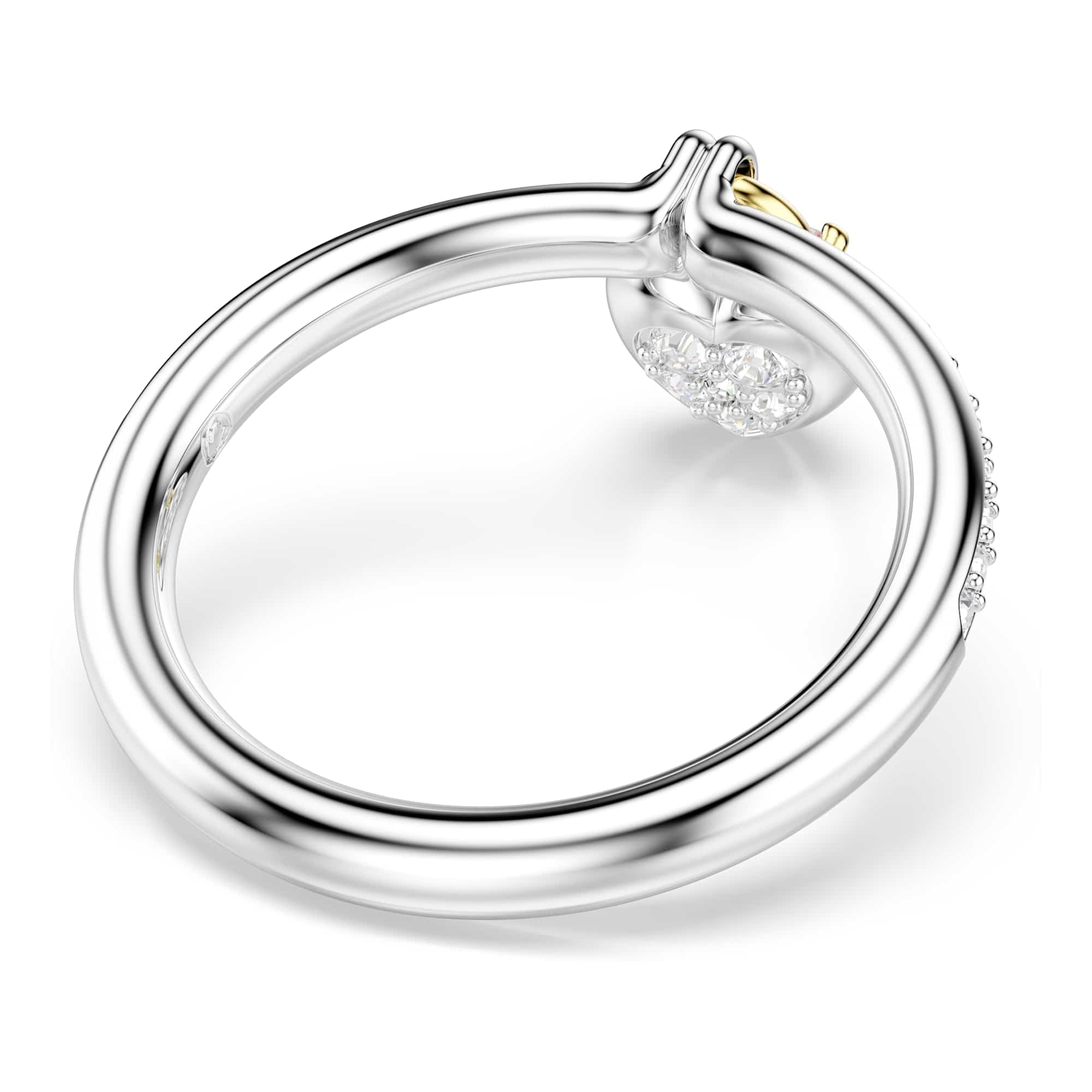 Swarovski Idyllia motif ring, Mixed cuts, Heart, Multicolored, Mixed metal finish thumbnail