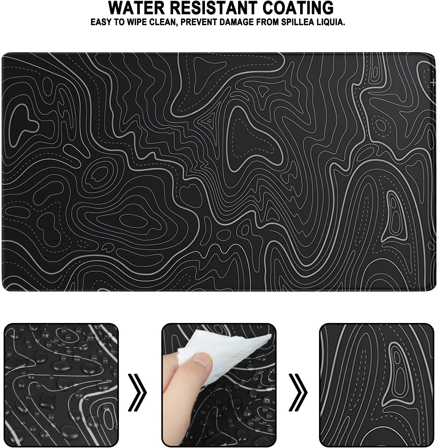 Large Gaming Mouse Pad, Waterproof Extra Large Mousepad with Stitched Edges thumbnail