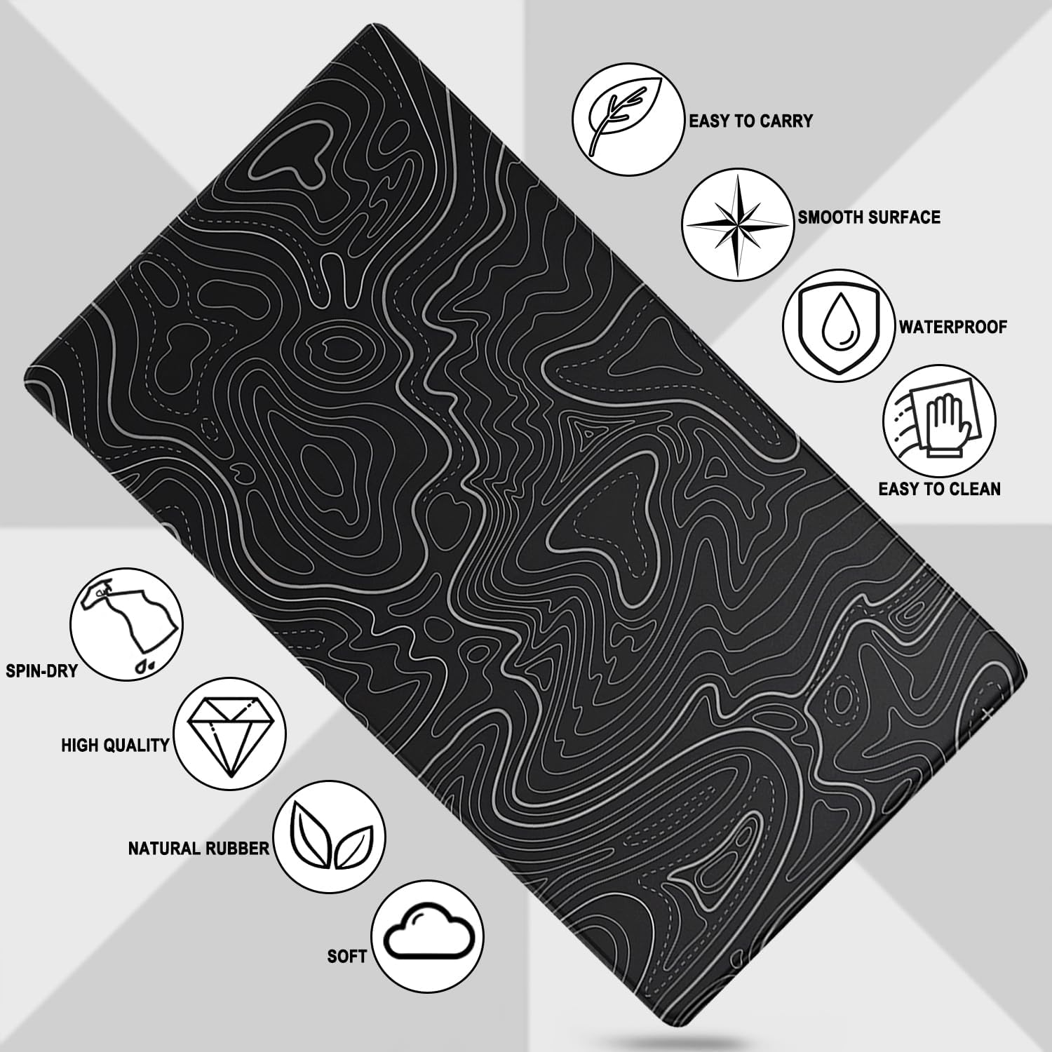 Large Gaming Mouse Pad, Waterproof Extra Large Mousepad with Stitched Edges thumbnail