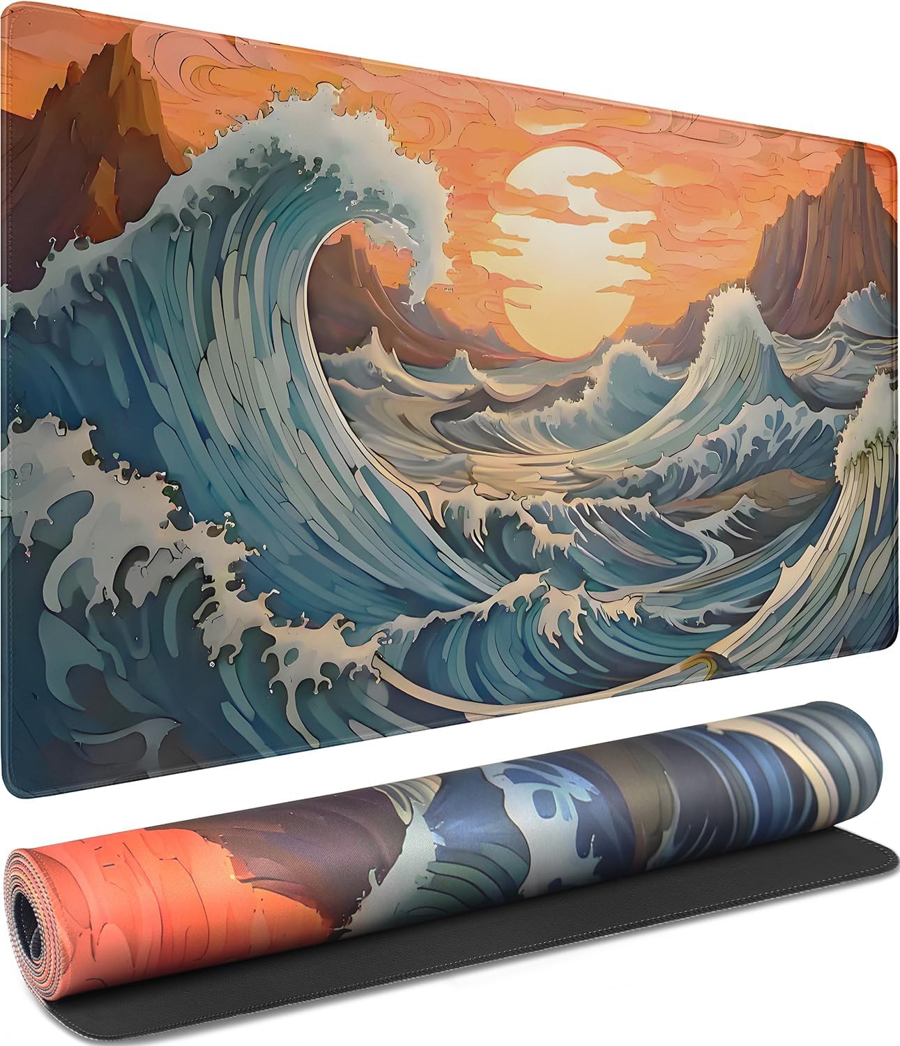 Large Gaming Mouse Pad, Waterproof Extra Large Mousepad with Stitched Edges thumbnail