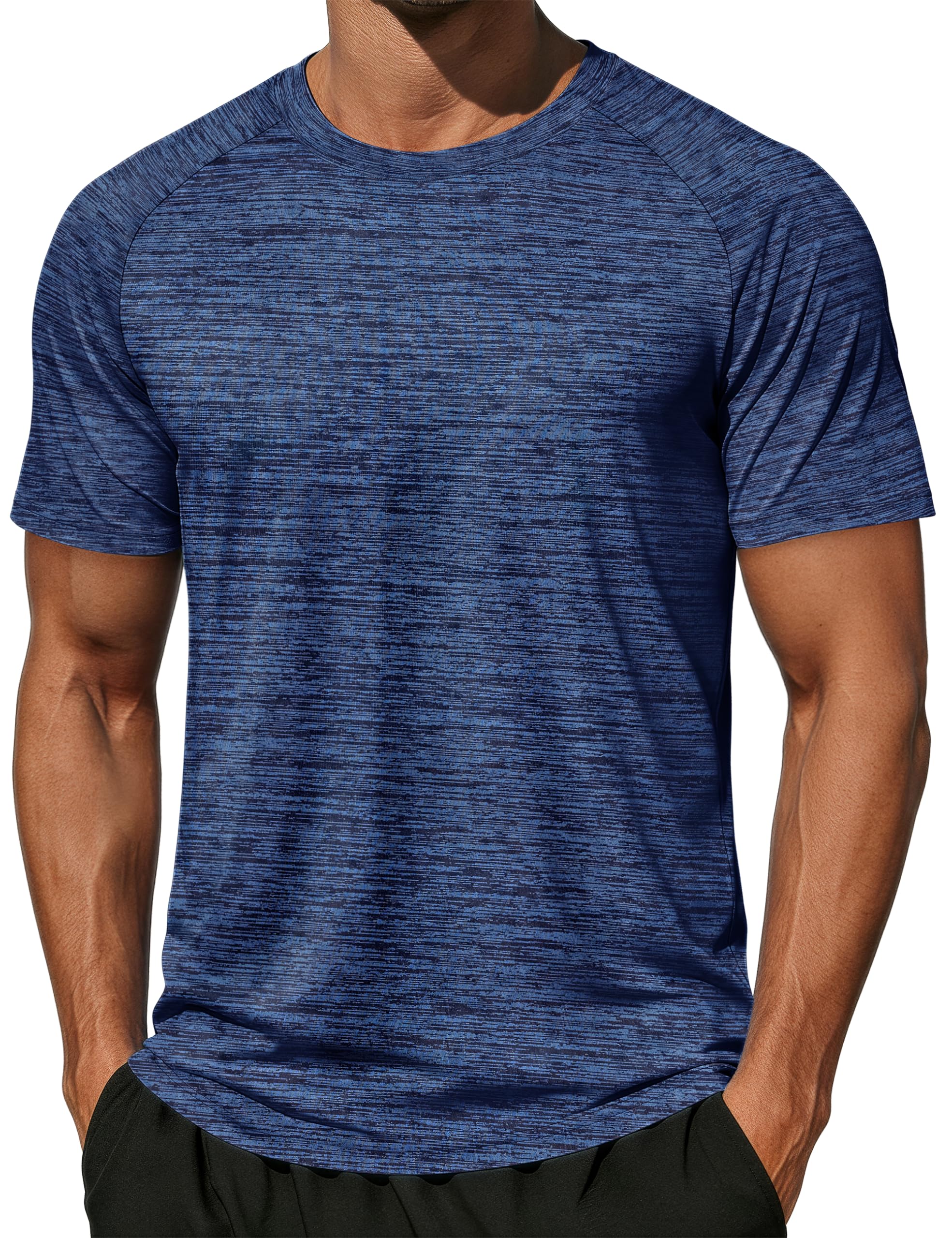 MAGCOMSEN Men's Short Sleeve Moisture Wicking Shirts Athletic Running Workout T-Shirts Performance Breathable Tshirt thumbnail