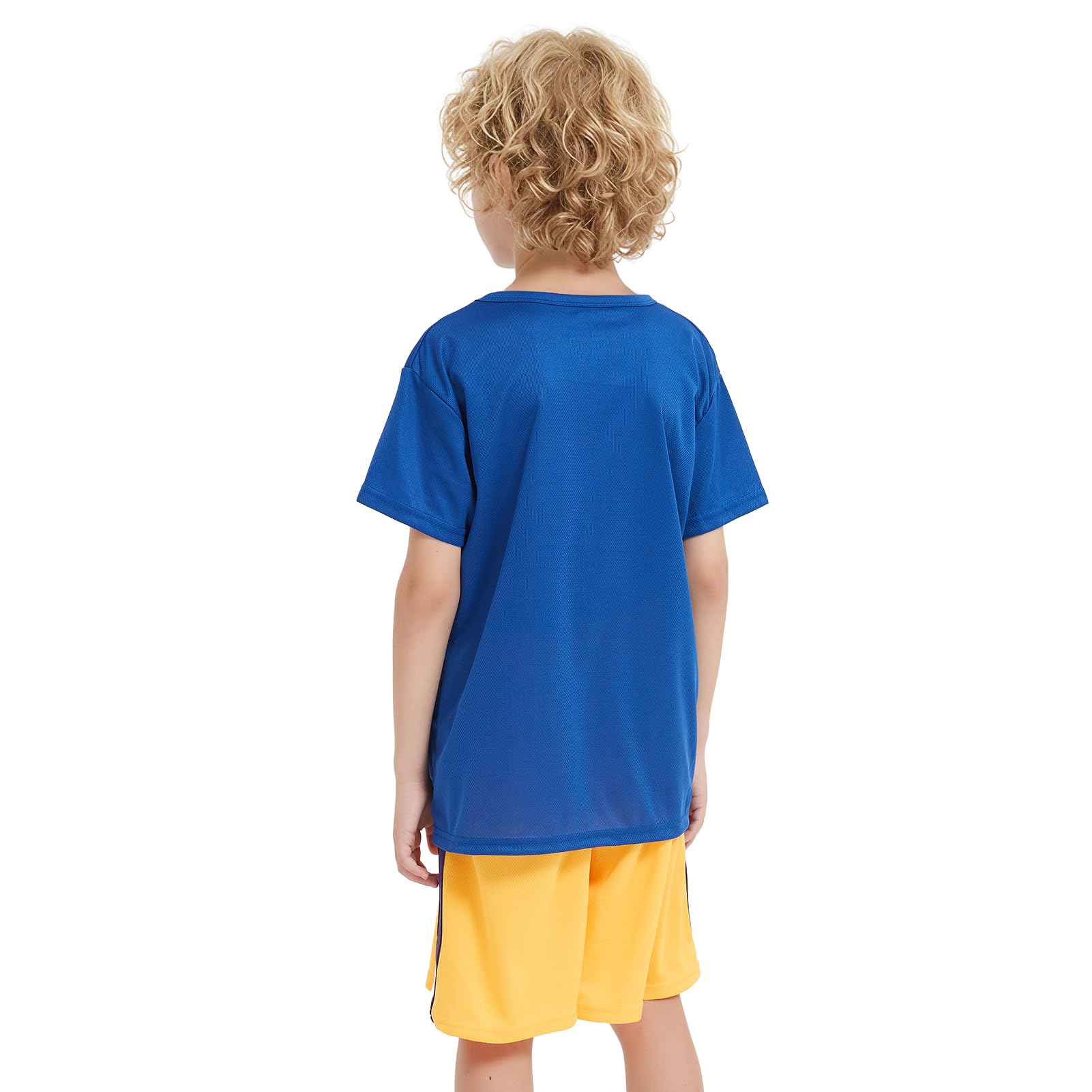 8 Pack Boys T Shirts Kids Mesh Cloth Athletic Quick Dry Short Sleeve Moisture Wicking Tee Shirts Active Tops thumbnail