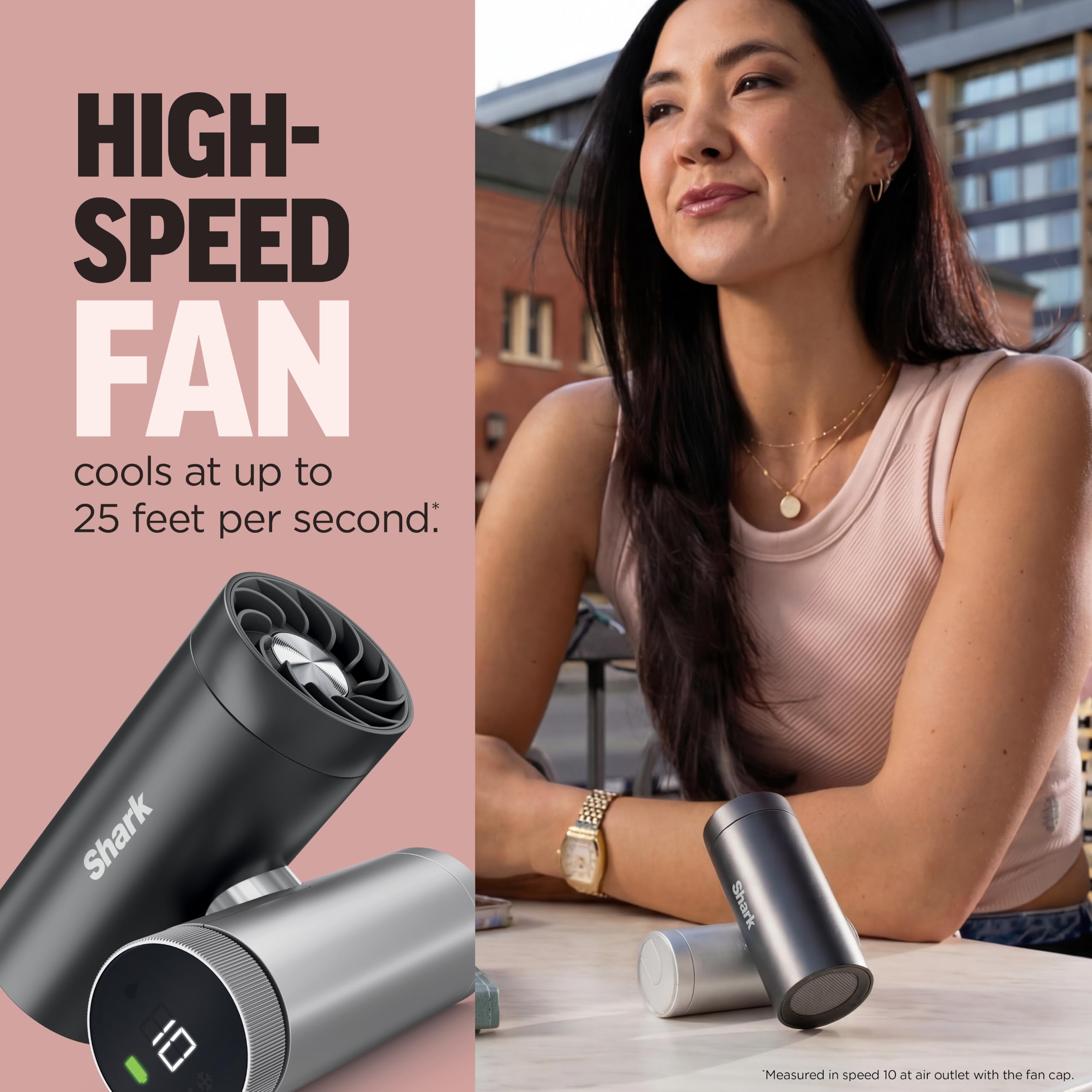 Shark ChillPill 3-in-1 Fan, Mist and Cooling Plate, Carbon, FA022 thumbnail