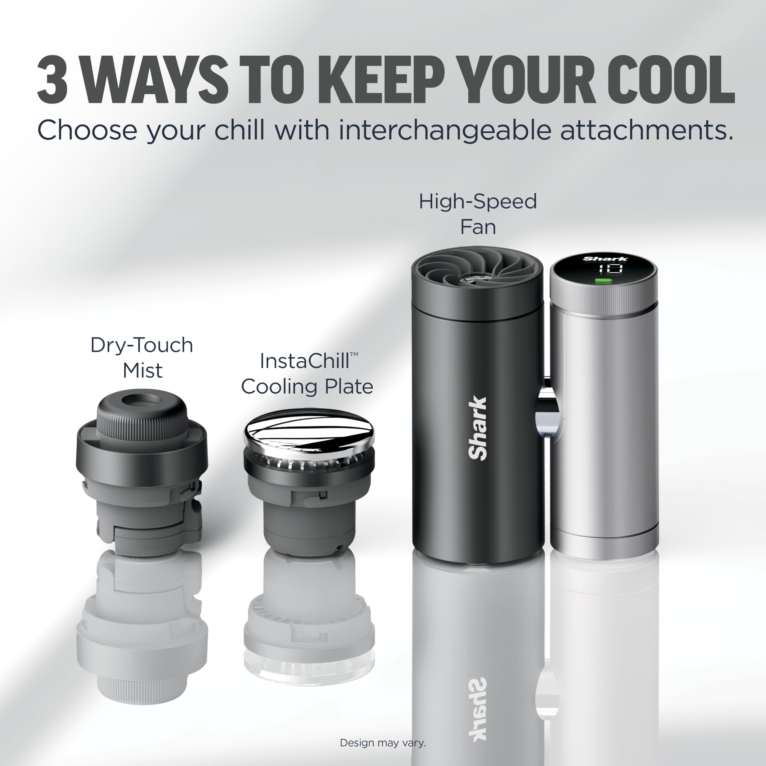 Shark ChillPill 3-in-1 Fan, Mist and Cooling Plate, Carbon, FA022 thumbnail