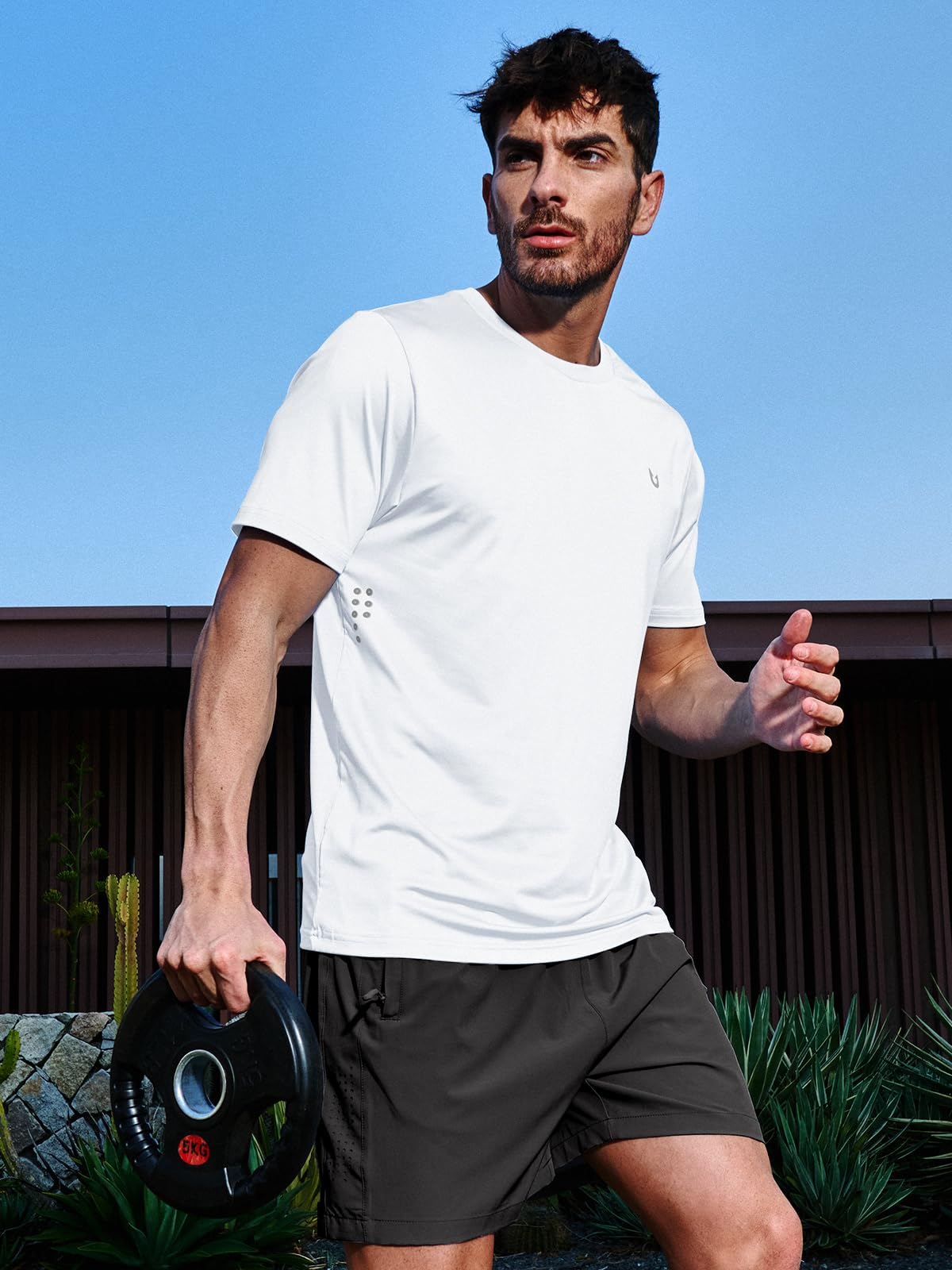 NORTHYARD Men's Athletic Running T-Shirts Quick-Dry Lightweight Workout | Gym, Hiking, Outdoor, Tennis, Sport, Casual, Fishing, Basketball, UPF 50+, Breathable, Moisture-wicking, Reflective Printed thumbnail