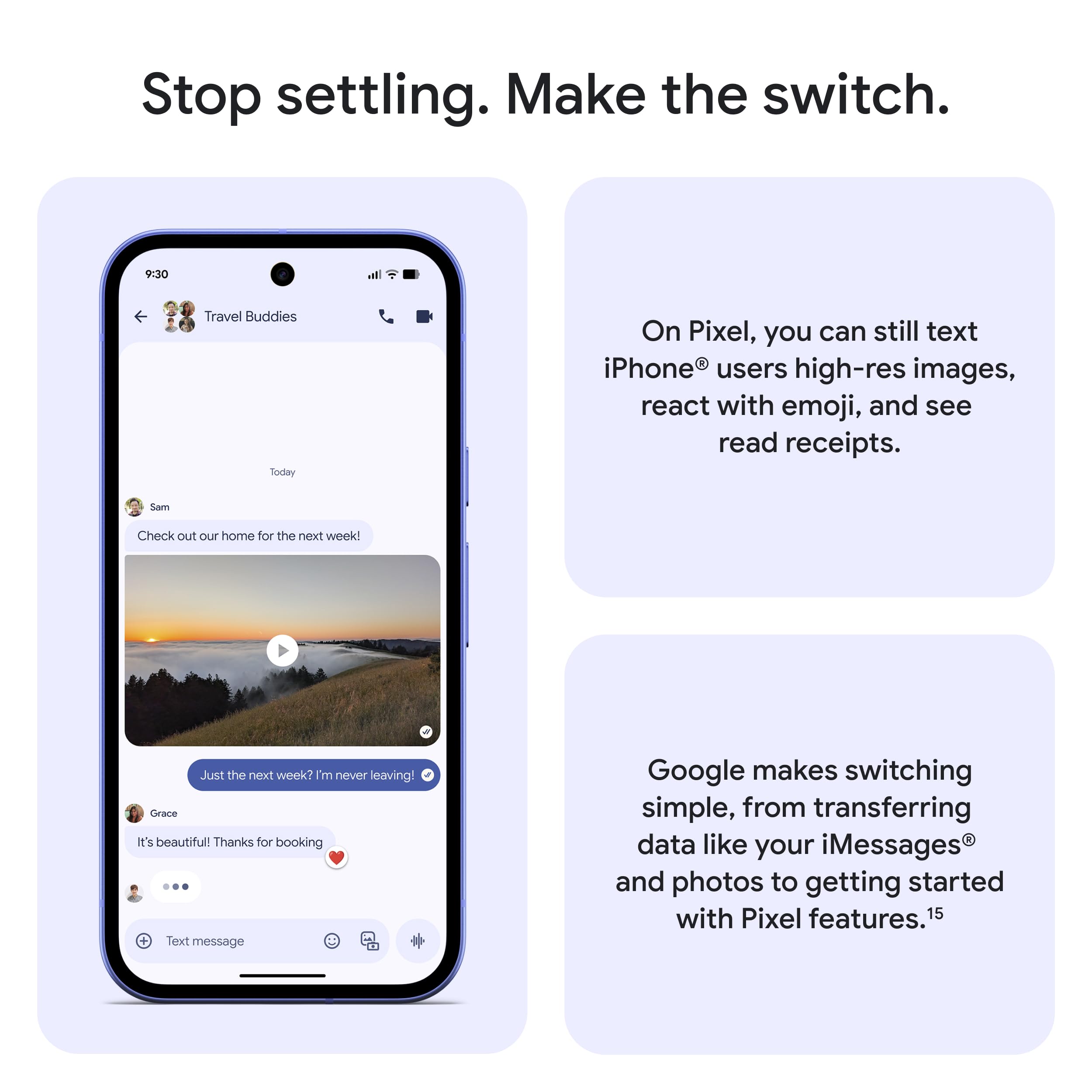 Google Pixel 10a - Unlocked Android Smartphone - 7 Years of Pixel Drops, 30+ Hours Battery, Camera Coach, Gemini Live, Durable Design, Call Screen, Car Crash Detection - Lavendar - 256 GB (2026 Model) thumbnail