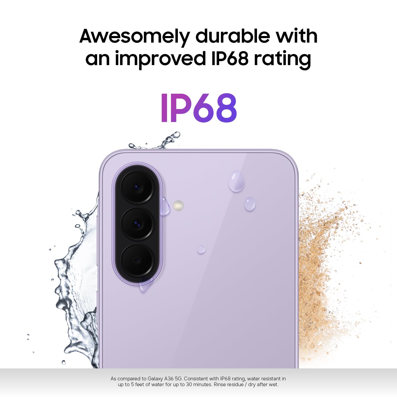 Samsung Galaxy A37 5G (2026), Unlocked Android Smartphone, 256GB, AMOLED Display, Triple Camera, IP68, Slim Phone, 5000mAh Battery, US Version, US 1 Yr Warranty, Awesome Charcoal thumbnail