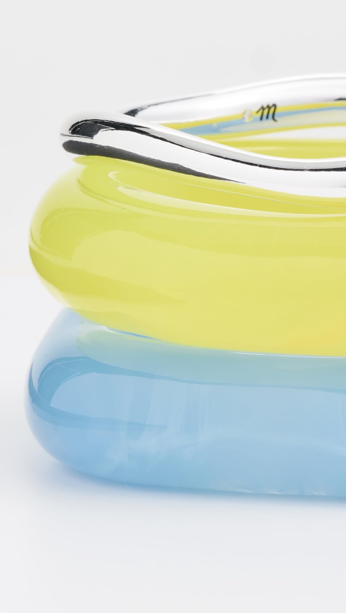 Madewell Women's Sculptural Resin Bangle Bracelet Set thumbnail