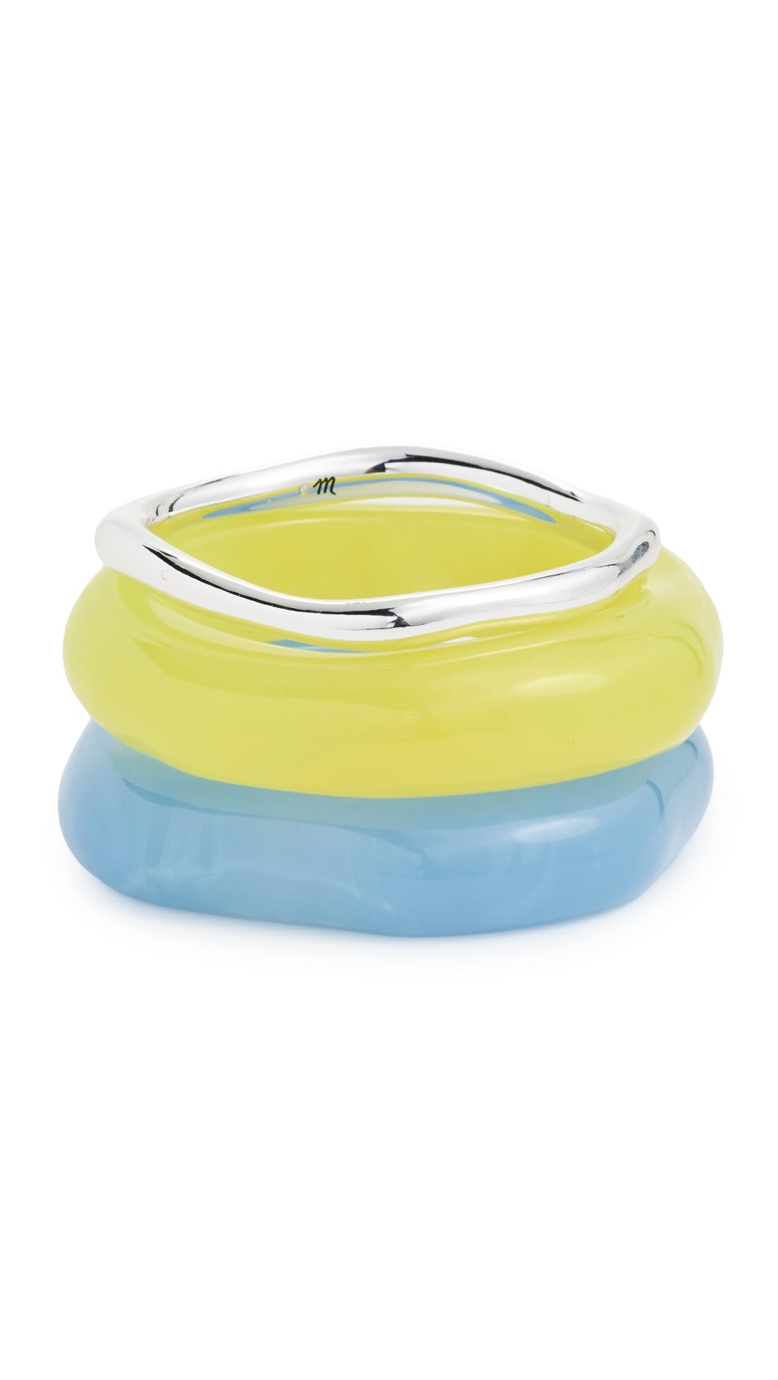 Madewell Women's Sculptural Resin Bangle Bracelet Set thumbnail