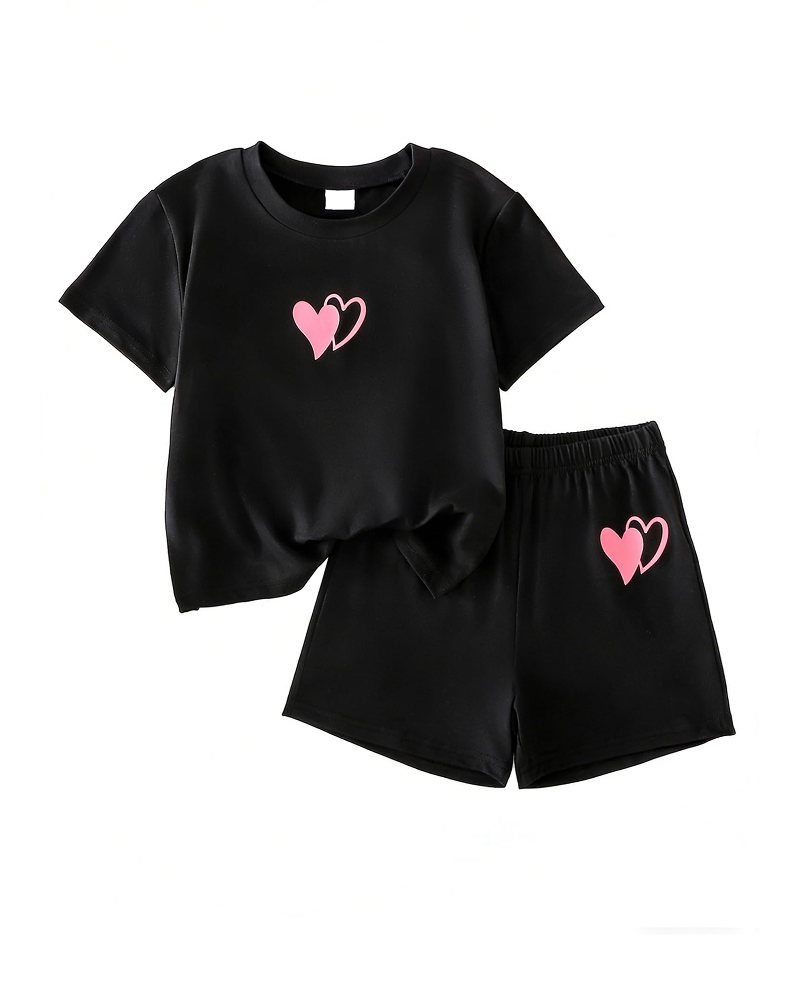 Doresbebe Kid Girls Clothes Summer Girls Outfits Pattern T-shirt Tops+Leggings Shorts Set 2 Piece Spring Clothes Set