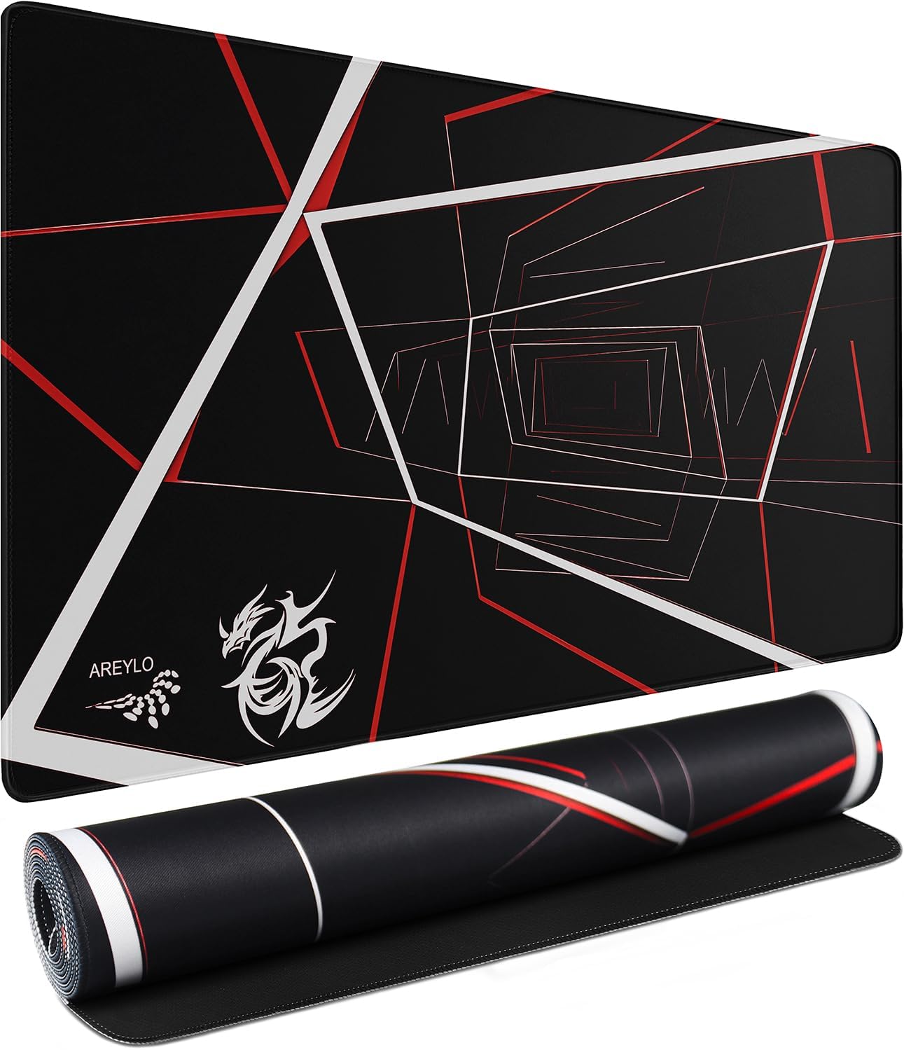 Large Gaming Mousepad, Waterproof Extra Large Mouse Pad with Stitched Edges, 31.5" x 15.7" Non-Slip Rubber Base Office Big Long Keyboard Pad for Office Gamer Home XXL, (Mountains Waters) thumbnail