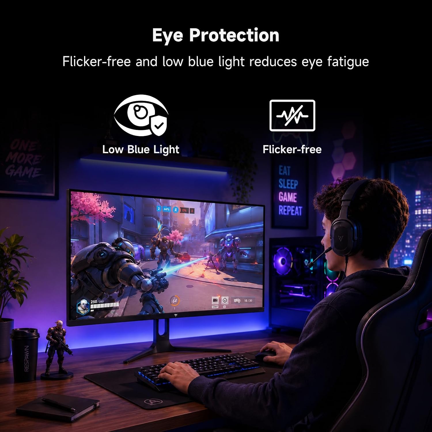 KTC 32 Inch 280Hz 240Hz Curved Gaming Monitor, FHD PC Monitor 1080P, H32C5 thumbnail