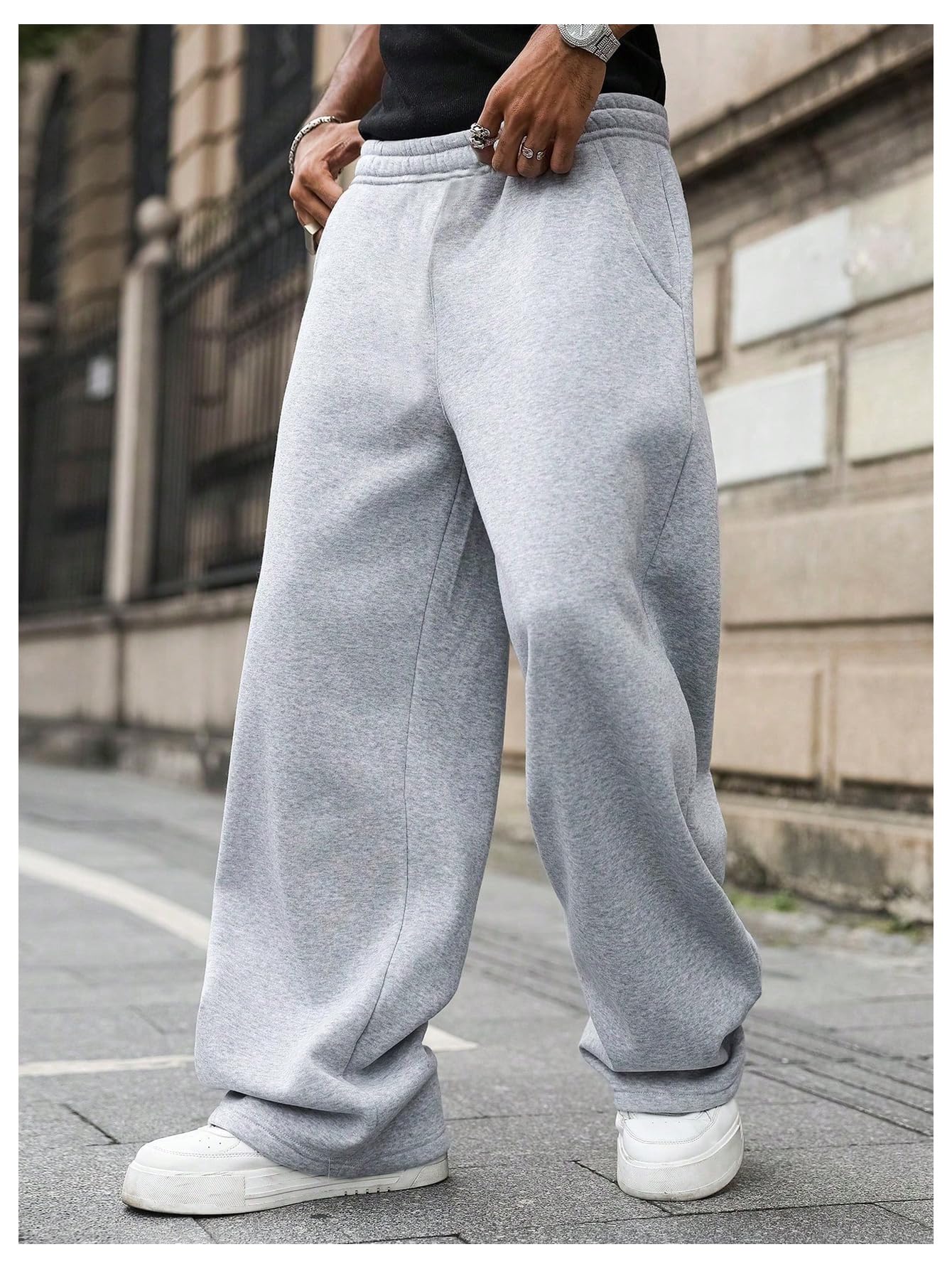 Verdusa Boys Baggy Sweatpants Wide Leg Athletic Pants with Pockets thumbnail