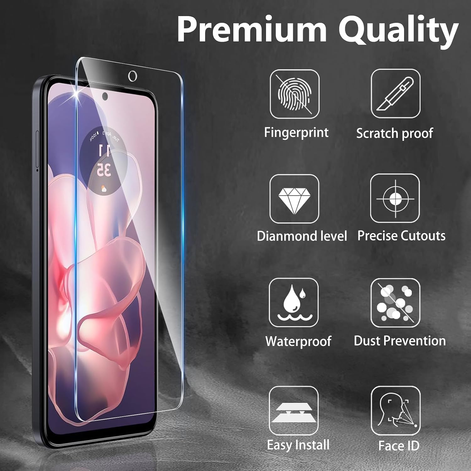 for Motorola Moto G Power 2024 Case Clear,Magnetic Moto G Power 2024 Phone Case with Screen Protector X2 [Compatible with MagSafe],Shockproof Transparent Cover for Motorola G Power 5G 2024 thumbnail