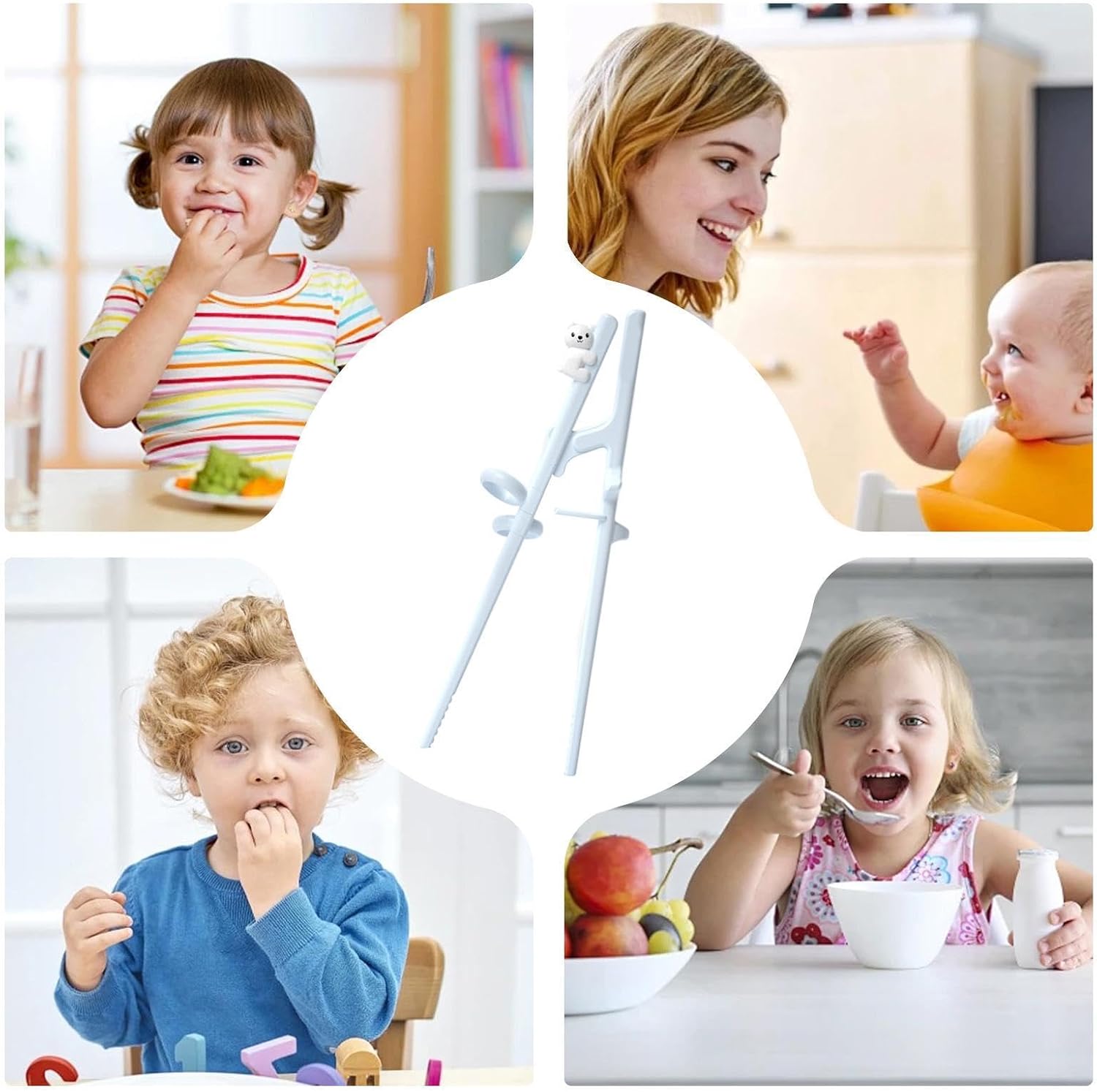 Training Chopsticks Reusable Detachable Animal Food-Grade thumbnail