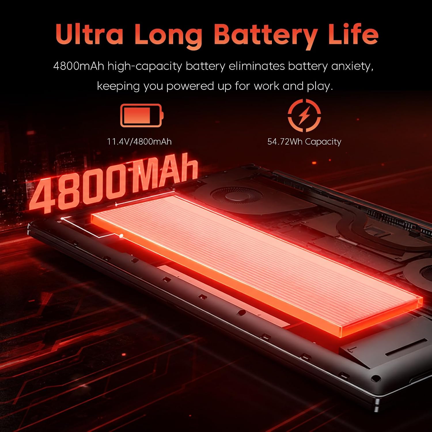 Gaming Laptop with AMD Ryzen 7 H255 (up to 4.9GHz),24GB DDR5 512GB NVMe SSD thumbnail