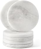 Koville Marble Napkin Holder for Table, 5" Natural Stone Napkin Holder for Kitchen Countertop Dining Room, Modern Napkin Dispenser for Cocktail Tissue Party Bar, Decorative Tissue Paper Holder(White) thumbnail