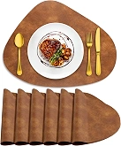 12 Inch Round Braided Placemats Set of 4,Washable Heat Resistant Cotton Polyester Circle Place Mats for Dining Table,Non Slip Kitchen Table Mats,Black thumbnail